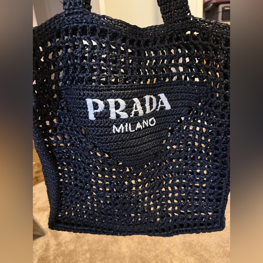 PRADA Raffia Tote - Picture 2 of 12